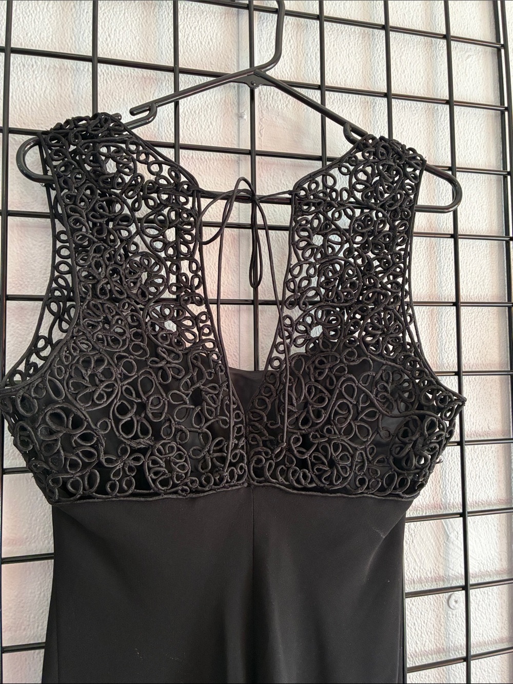 Jones New York Black Lace Bodice Evening Dress - Picture 2 of 4